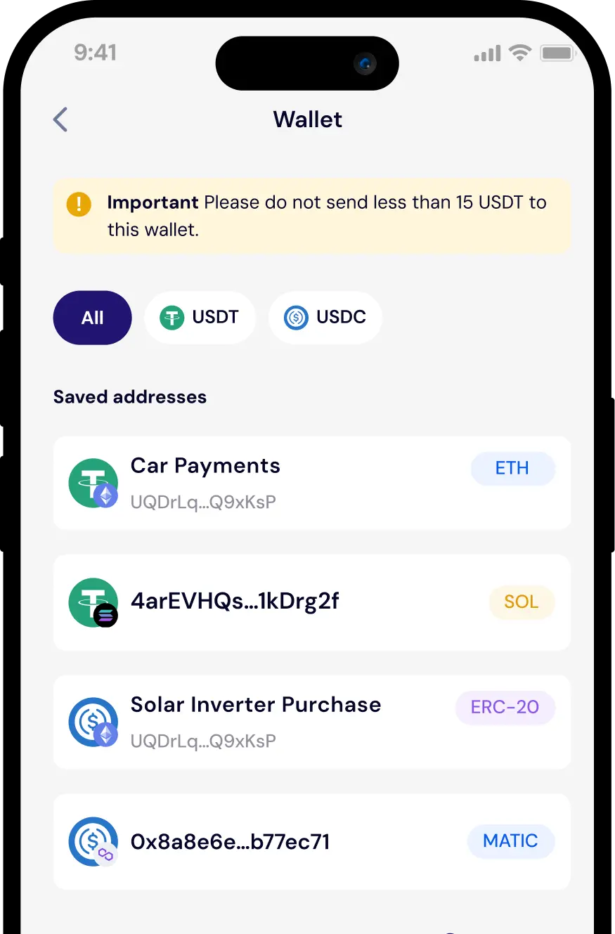 stable coin screen